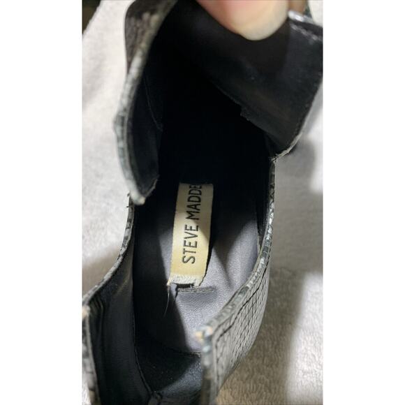 Steve Madden Snake Skin Boots Booties Womens 7 - Picture 5 of 6